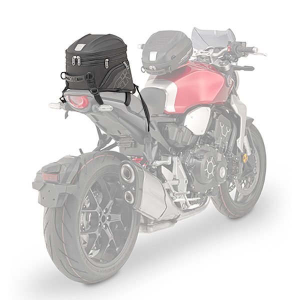 Bolsa impermeable para motocicleta, 500D PVC reflexivo, silla de montar,  equipaje seco, accesorios al aire libre (Gris, 40 litros)