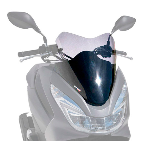 Parabrisas universal para motocicleta, deflector de viento de carbono,  pantalla frontal con soporte para moto 5 -7 LED faro