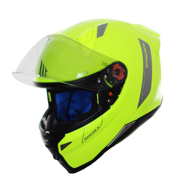 Casco para moto integral MT Mugello Solid Gloss Fluor Yellow con descuento  en tienda motos Hospitalet