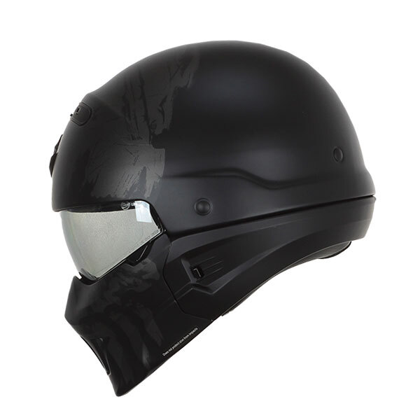 Motorcycle helmets EXO-COMBAT Stealth Mattt Black-Silver Scorpion 