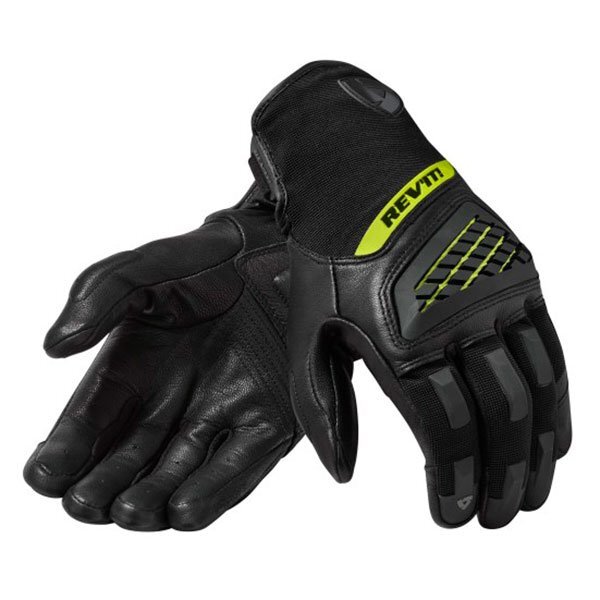 Guantes moto verano Revit Duty negro amarillo