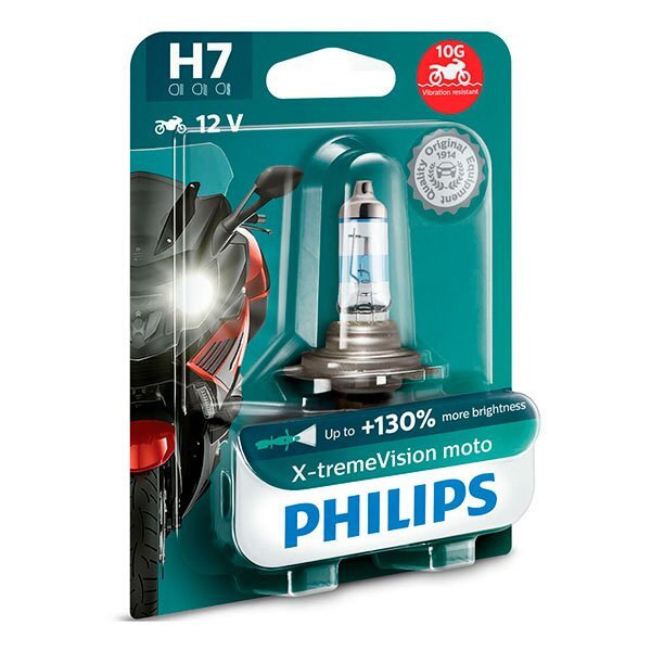 Bombilla Halógena Philips H7 X-tremeVision Moto - 23.44€ - EuroBikes
