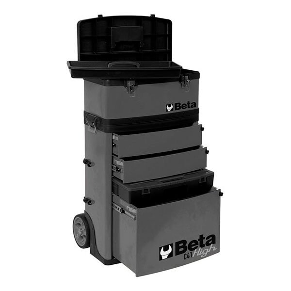 Beta - C41-N - Carro de herramientas portátil de dos módulos con ruedas -  Negro