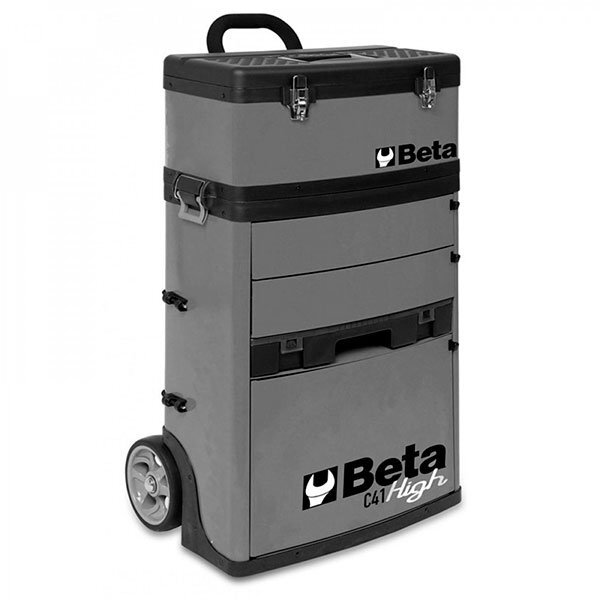 Beta - C41-N - Carro de herramientas portátil de dos módulos con ruedas -  Negro
