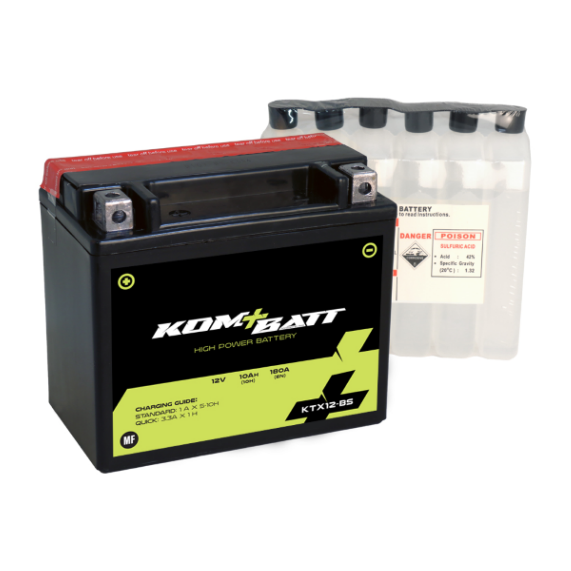 Batería Kombatt YTX12-BS / KTX12-BS (MF) - EuroBikes